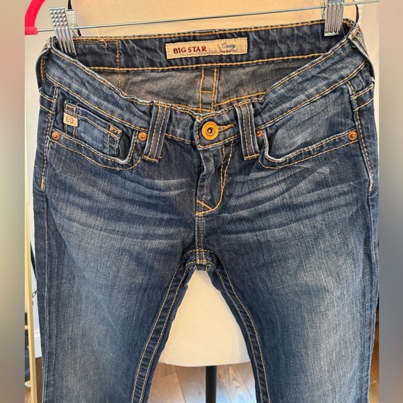 Big Star Denim - Big Star Casey Low Rise  Dark Blue Boot Cut Jeans Size 25r